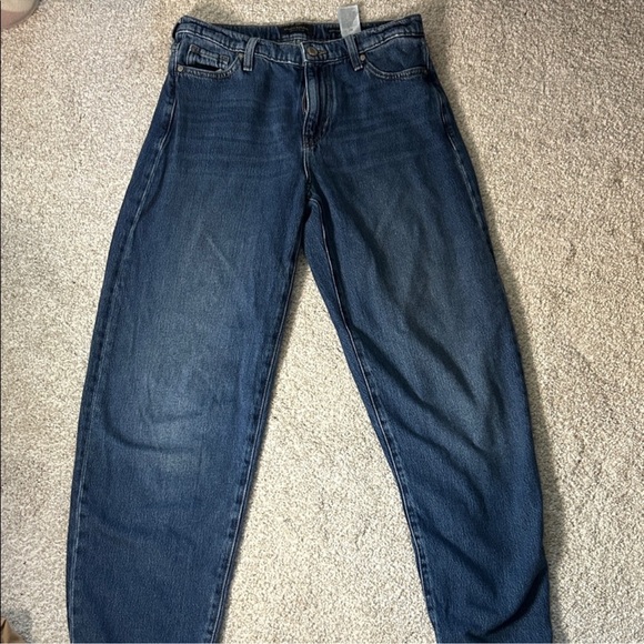 Banana Republic High Rise Barrel Women Jeans - Dark Blue - Picture 2 of 9